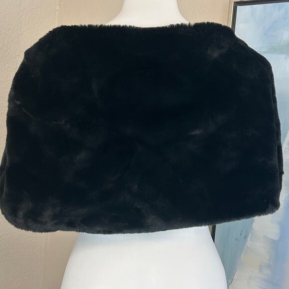 Tahari ASL Faux-Fur Black Shrug Jacket size XL - Picture 5 of 7